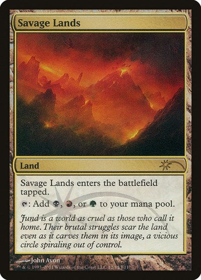 Savage Lands (Promos: FNM) Damaged / Poor Foil