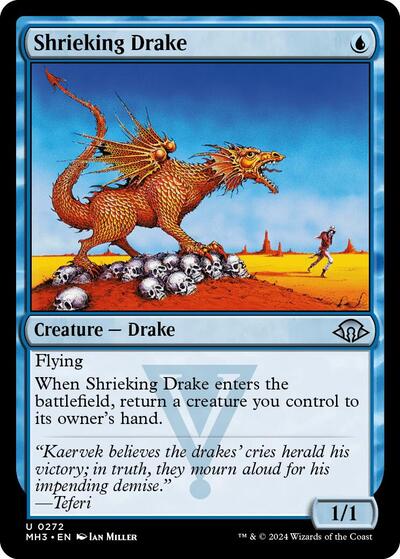 Shrieking Drake (Modern Horizons 3) Light Play Foil