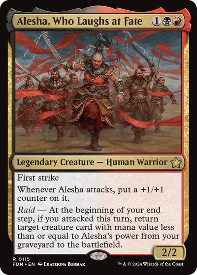 Alesha, Who Laughs at Fate (Foundations) Light Play