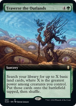 Traverse the Outlands (Extended Art) (Commander Legends: Battle for Baldur's Gate) Near Mint Foil