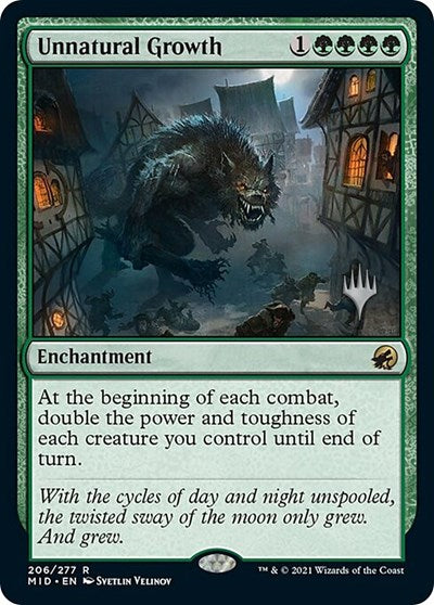 Unnatural Growth (Promo Pack: Innistrad: Midnight Hunt) Near Mint