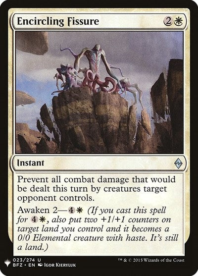 Encircling Fissure (Mystery Booster) Light Play