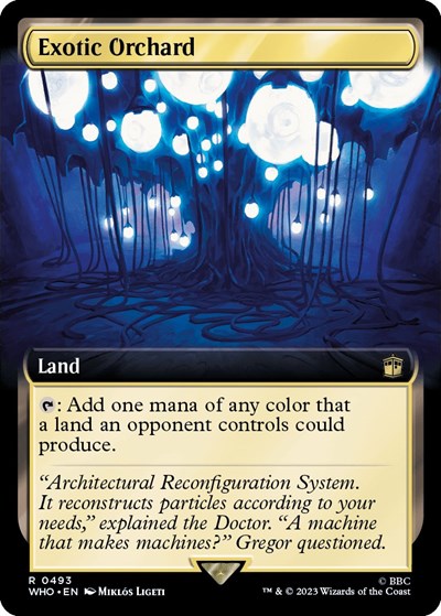 Exotic Orchard (Extended Art) (Universes Beyond: Doctor Who) Near Mint Foil