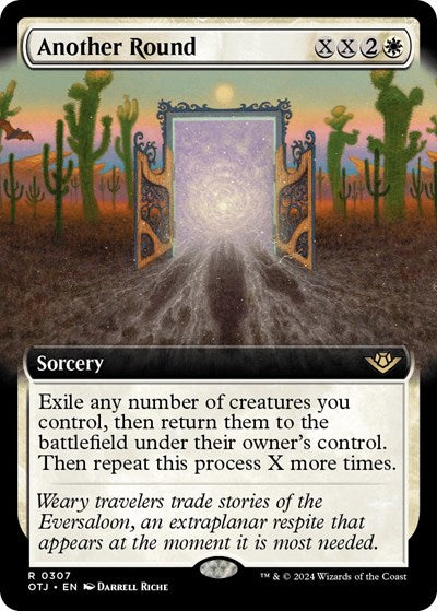 Another Round (Extended Art) (Outlaws of Thunder Junction) Near Mint Foil