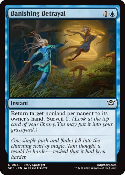 Banishing Betrayal (Secrets of Strixhaven) Light Play Foil