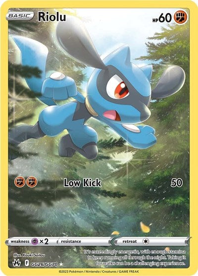 Riolu (Crown Zenith: Galarian Gallery) Light Play Holofoil