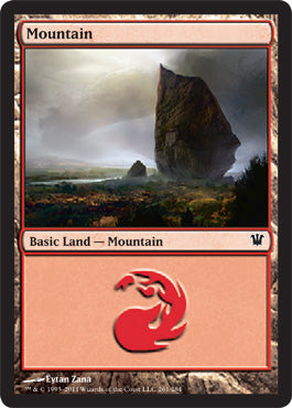 Mountain (261) (Innistrad) Medium Play Foil