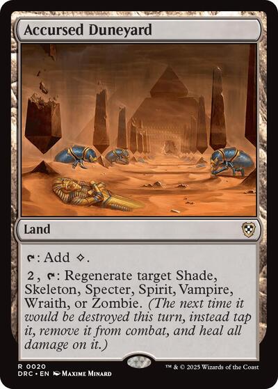 Accursed Duneyard (Commander: Aetherdrift) Light Play