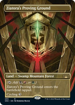 Ziatora's Proving Ground (Borderless) (Streets of New Capenna) Medium Play Foil