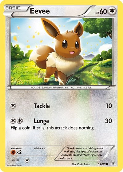 Eevee (XY - Ancient Origins) Light Play Reverse Holofoil