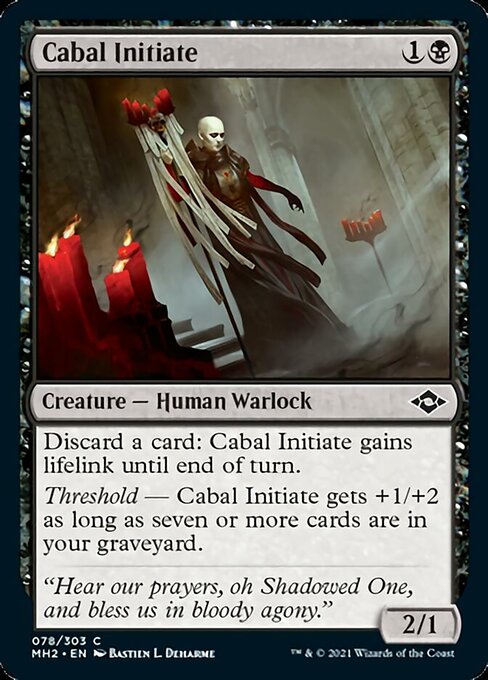 Cabal Initiate (Modern Horizons 2) Light Play Foil