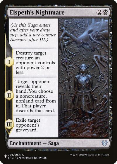 Elspeth's Nightmare (The List) Light Play