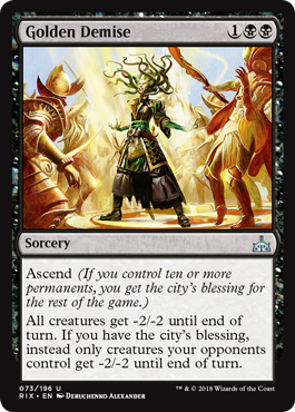 Golden Demise (Rivals of Ixalan) Near Mint