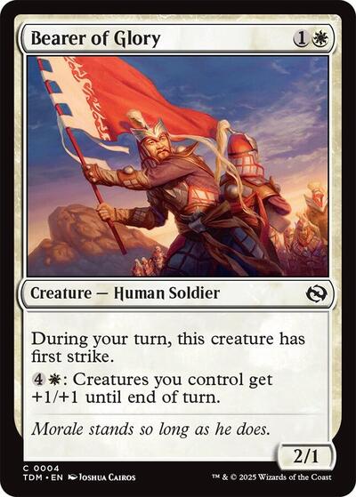 Bearer of Glory (Tarkir: Dragonstorm) Light Play Foil
