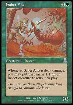 Saber Ants (Mercadian Masques) Near Mint Foil