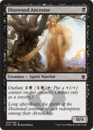 Disowned Ancestor (Khans of Tarkir) Light Play