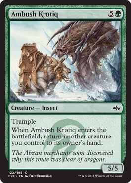 Ambush Krotiq (Fate Reforged) Medium Play Foil