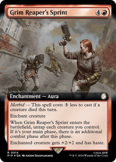 Grim Reaper's Sprint (Extended Art) (Surge Foil) (Universes Beyond: Fallout) Near Mint Foil