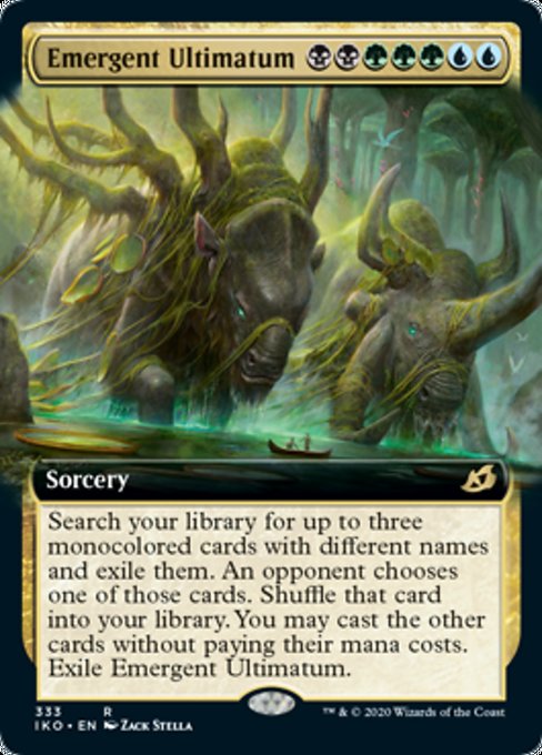 Emergent Ultimatum (Extended Art) (Ikoria: Lair of Behemoths) Light Play Foil