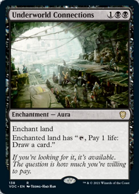 Underworld Connections (Commander 2021 Crimson Vow) Medium Play