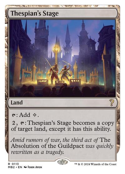 Thespian's Stage (White Border) (Mystery Booster 2) Light Play