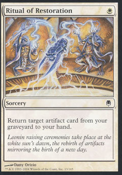 Ritual of Restoration (Darksteel) Medium Play Foil