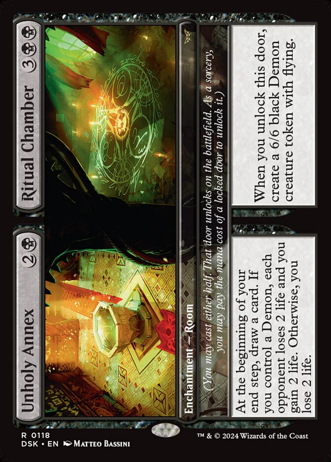 Unholy Annex / Ritual Chamber (Duskmourn: House of Horror) Medium Play Foil