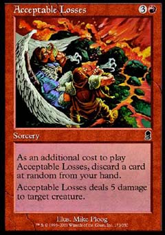Acceptable Losses (Odyssey) Light Play