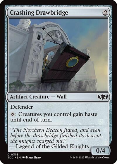 Crashing Drawbridge (Commander: Tarkir: Dragonstorm) Near Mint