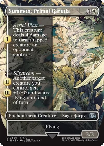 Summon: Primal Garuda (Borderless) (Universes Beyond: FINAL FANTASY) Near Mint