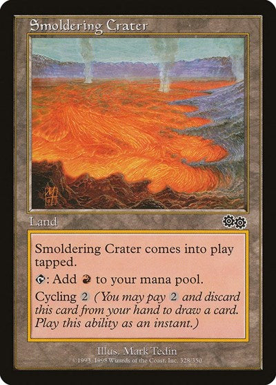 Smoldering Crater (Urza's Saga) Medium Play