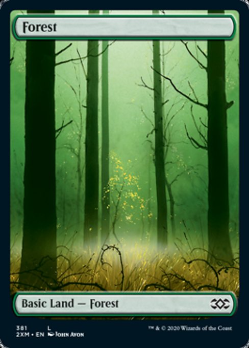 Forest (381) (Double Masters) Medium Play Foil