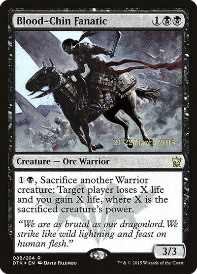 Blood-Chin Fanatic (Promos: Prerelease Cards) Medium Play Foil