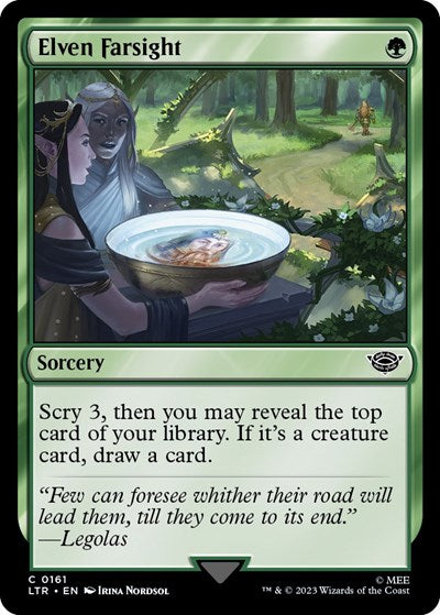 Elven Farsight (Universes Beyond: The Lord of the Rings: Tales of Middle-earth) Light Play Foil