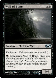 Wall of Bone (Magic 2010 Core Set) Light Play Foil