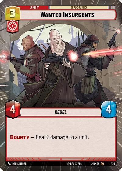 Wanted Insurgents (Hyperspace) (Shadows of the Galaxy) Near Mint