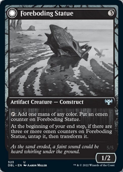Foreboding Statue / Forsaken Thresher (Innistrad: Double Feature) Light Play