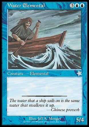 Water Elemental (Starter 1999) Medium Play