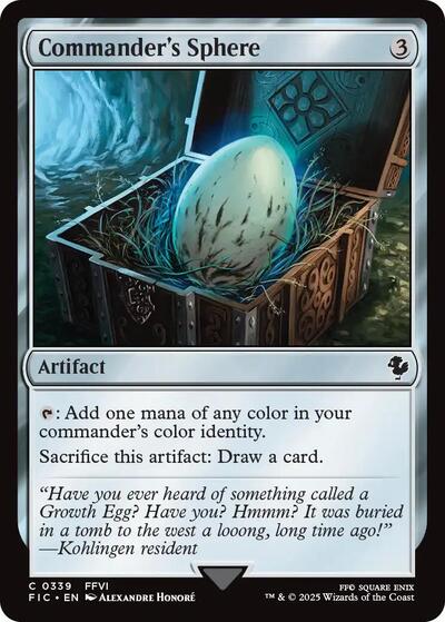 Commander's Sphere (Surge Foil) (Commander: FINAL FANTASY) Near Mint Foil