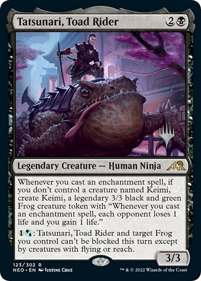 Tatsunari, Toad Rider (Promo Pack: Kamigawa: Neon Dynasty) Near Mint Foil