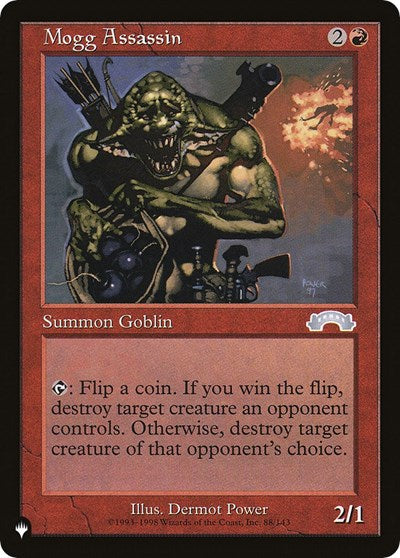 Mogg Assassin (Secret Lair Commander: Heads I Win, Tails You Lose) Damaged / Poor