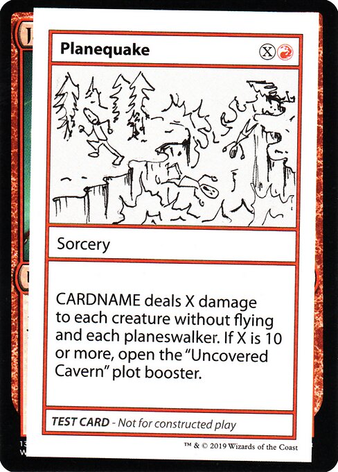 Planequake (No PW Symbol) (Mystery Booster Test Print 2021) Light Play