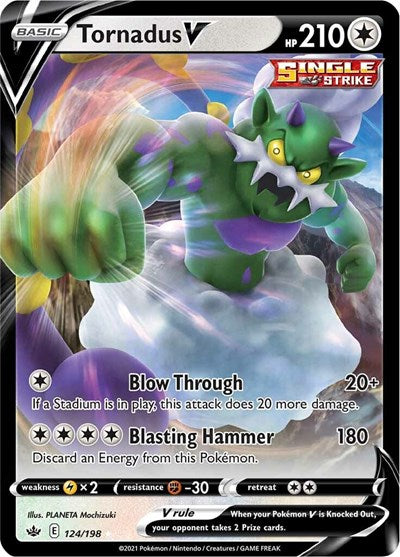 Tornadus V (SWSH06: Chilling Reign) Near Mint Holofoil