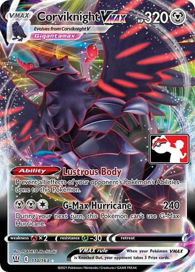 Corviknight VMAX (Prize Pack Series Cards) Near Mint Holofoil