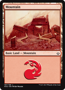 Mountain (197) (Hour of Devastation) Light Play Foil