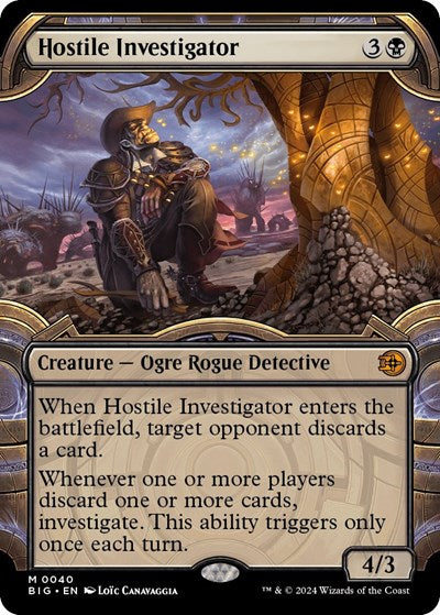 Hostile Investigator (Showcase) (Outlaws of Thunder Junction: The Big Score) Near Mint Foil