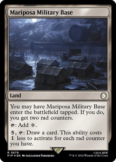 Mariposa Military Base (Surge Foil) (Universes Beyond: Fallout) Medium Play Foil