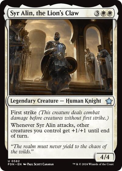 Syr Alin, the Lion's Claw (Foundations) Light Play