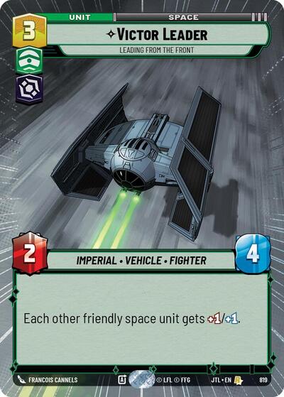 Victor Leader Leading from the Front (Hyperspace Foil) (Jump to Lightspeed) Near Mint Foil
