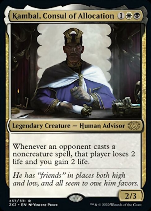 Kambal, Consul of Allocation (Double Masters 2022) Light Play Foil